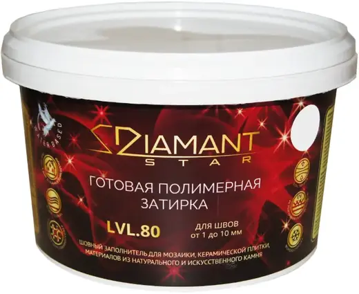 Diamant Star LVL.80 готовая полимерная затирка (2 кг) №806 темно-серая