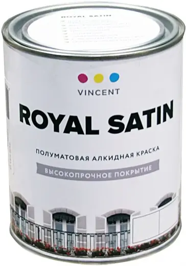 Vincent Royal Satin алкидная краска (700 мл) бесцветная