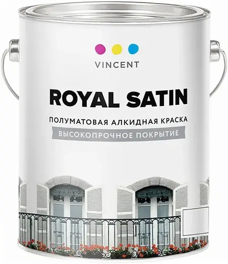 Vincent Royal Satin алкидная краска (2.32 л) бесцветная
