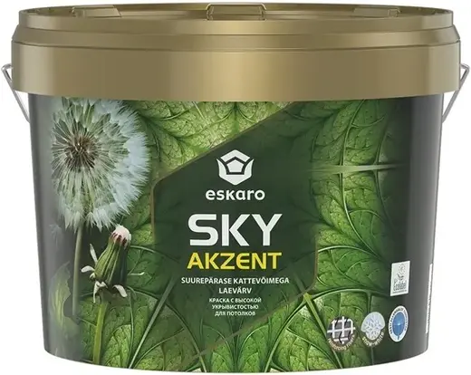 Eskaro Akzent Sky краска для потолков (2.7 л) белая
