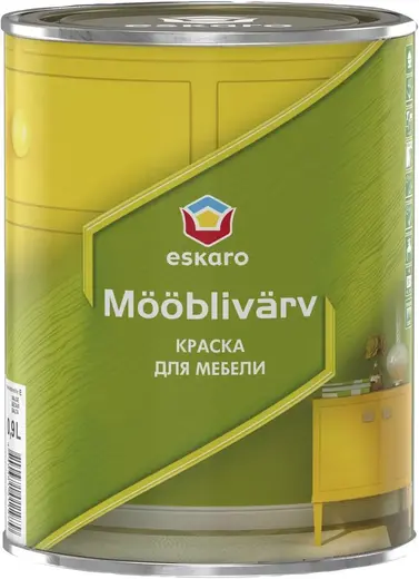 Eskaro Mooblivarv краска акриловая для мебели (900 мл) бесцветная