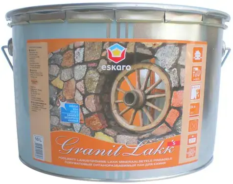 Eskaro Granit Lakk S органоразбавимый лак для камня (10 л)