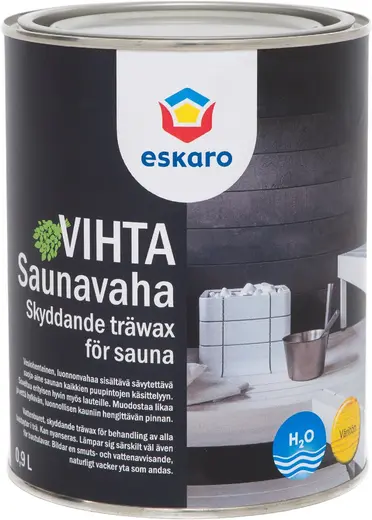 Eskaro Saunavaha Vihta декоративно-защитное средство для деревянных поверхностей (900 мл) бесцветное