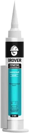 Grover S 100 герметик силиконовый санитарный (80 мл) белый