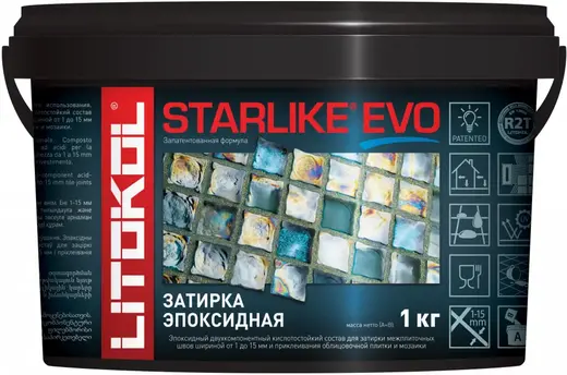 Литокол Starlike Evo затирка эпоксидная (1 кг) S.600 желтая