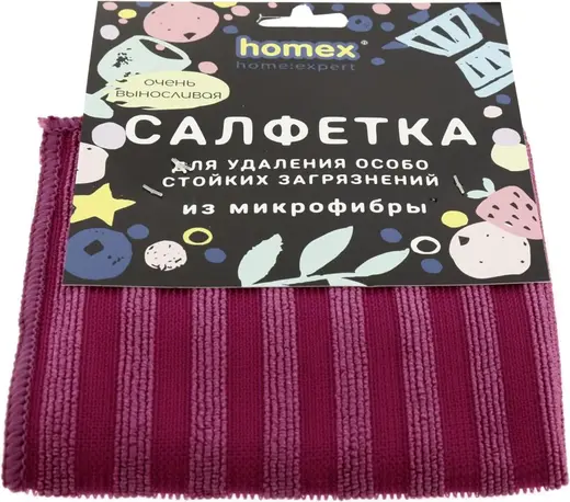 Homex Очень Выносливая салфетка для удаления особо стойких загрязнений (1 салфетка)