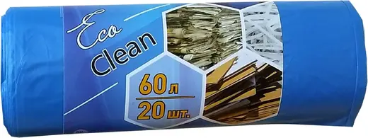 Концепция Быта Ecoclean мешки для мусора (20 пакетов) 60 л синие