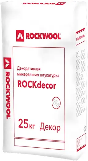 Rockwool Rockdecor Optima декоративная минеральная штукатурка (25 кг 2 мм) камешковая фактура (шуба)