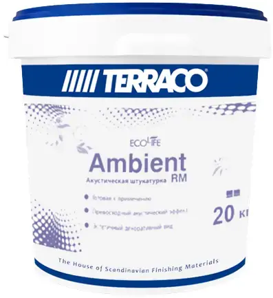 Terraco Ambient FC RM штукатурка акустическая (20 кг 1 мм)