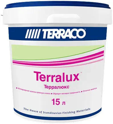 Terraco Terralux краска акриловая для фасадных работ (15 л) бесцветная база Clear