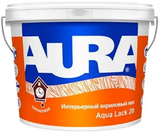 Аура Aqua Lack 20 лак интерьерный акриловый (9 л)