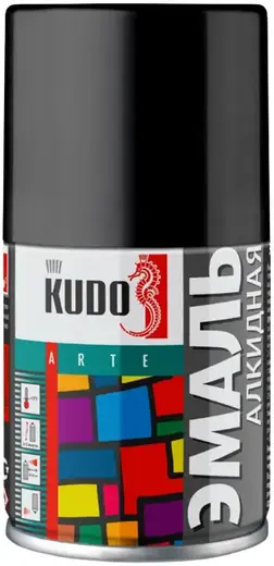 Kudo Arte эмаль алкидная (140 мл) черная RAL 9005 матовая