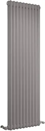 Irsap Tesi 3 радиатор стальной трубчатый 365 8 секций (360*367 мм) серый светлый матовый 8N нижнее с термовентилем сверху 1/2