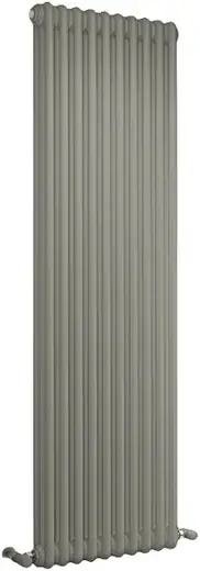 Irsap Tesi 3 радиатор стальной трубчатый 500 22 секции (990*502 мм) серый Манхэттен 03 нижнее с термовентилем сверху 1/2