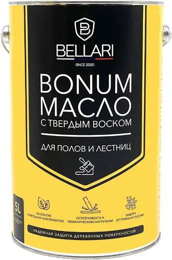 Bellari Bonum масло для пола и лестниц с твердым воском (5 л) BL-0047