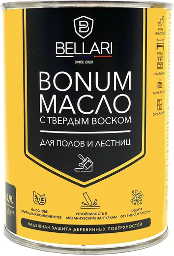 Bellari Bonum масло для пола и лестниц с твердым воском (900 мл) BL-0037