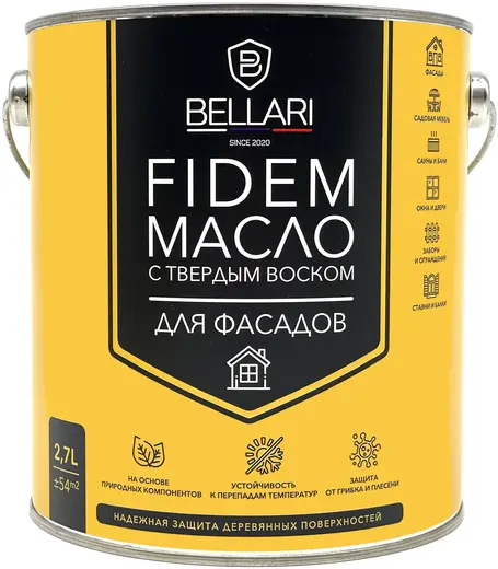 Bellari Fidem масло для фасадов с твердым воском (2.7 л) BL-0041