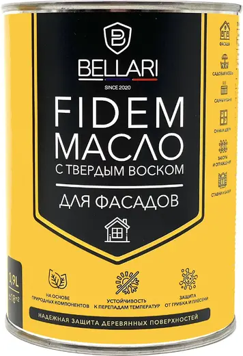 Bellari Fidem масло для фасадов с твердым воском (900 мл) BL-0035