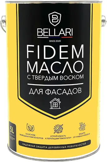 Bellari Fidem масло для фасадов с твердым воском (5 л) BL-0034