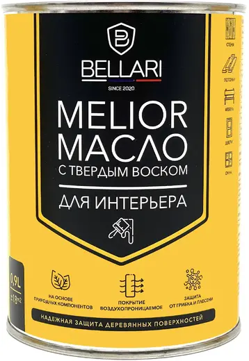 Bellari Melior масло для интерьера с твердым воском (900 мл) BL-0043