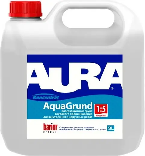 Аура Aquagrund 1:5 грунт-влагоизолятор (3 л)