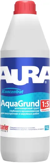Аура Aquagrund 1:5 грунт-влагоизолятор (1 л)
