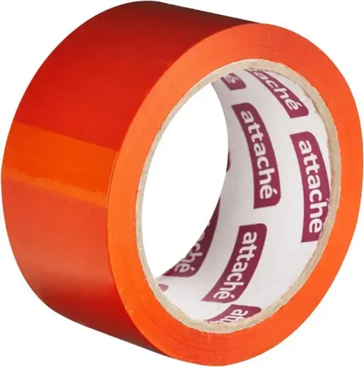 Attache клейкая лента упаковочная (48*66 м/45 мкм) оранжевая полипропилен 6 лент