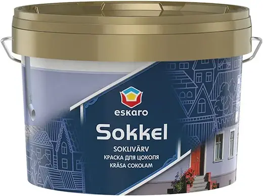 Eskaro Sokkel краска акрилатная для цоколей (2.7 л) бесцветная