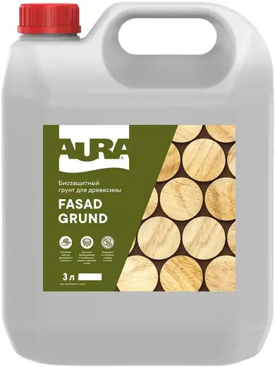 Аура Fasad Grund биозащитный грунт для древесины (3 л)