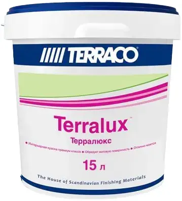 Terraco Terralux краска акриловая для фасадных работ (15 л) база Medium