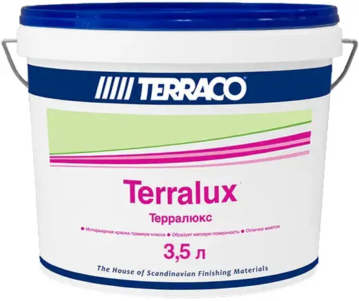 Terraco Terralux краска акриловая для фасадных работ (3.5 л) база Medium