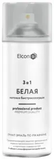 Elcon грунт-эмаль по ржавчине 3 в 1 (520 мл) белая RAL 9003