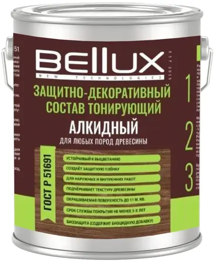 Bellux ПФ-115 Тонирующий защитно-декоративный состав алкидный (4 кг) белый