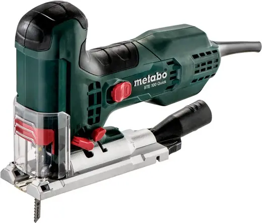 Metabo STE 100 Quick лобзик электрический (710 Вт) 1 лобзик + 1 всасывающий патрубок + 1 защитное стекло + 1 шестигранный ключ + 1 пилка по дереву + 1