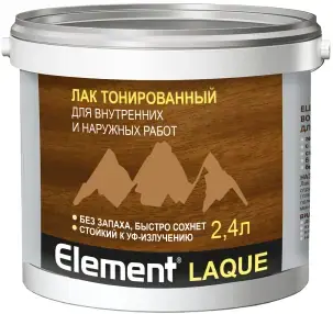 Alpa Element Laque лак водный тонированный (2.4 л) дуб