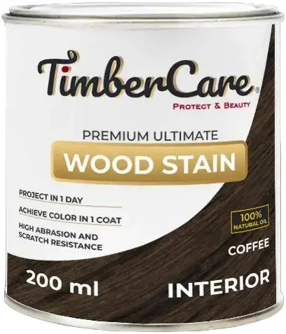 Timbercare Wood Stain тонирующее масло высокой прочности для дерева (200 мл ) кофе