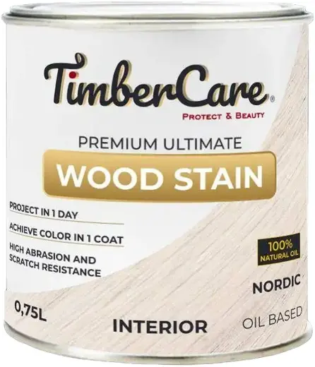 Timbercare Wood Stain тонирующее масло высокой прочности для дерева (750 мл ) скандинавское