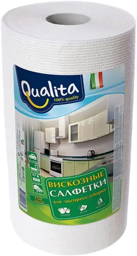 Qualita салфетки вискозные для экспресс-уборки (120 салфеток)