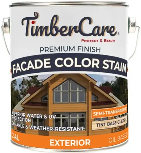 Timbercare Facade Color Stain пропитка колеруемая суперстойкая (2.4 л)