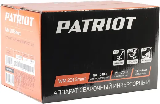 Патриот WM 201 Smart аппарат сварочный инверторный