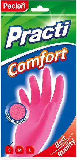 Paclan Practi Comfort перчатки резиновые (S)