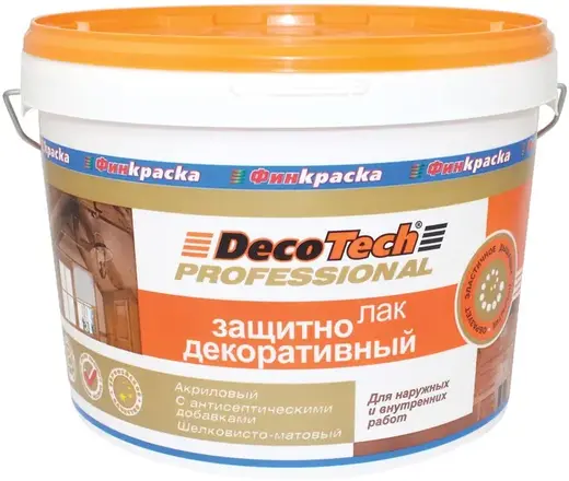 Decotech Professional лак защитно-декоративный акриловый (10 л )