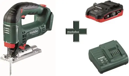 Metabo STAB 18 LTX 100 лобзик аккумуляторный 1 лобзик + 1 всасывающий патрубок + 1 защитное стекло + 1 пластина защиты от стружек + 1 шестигранный клю