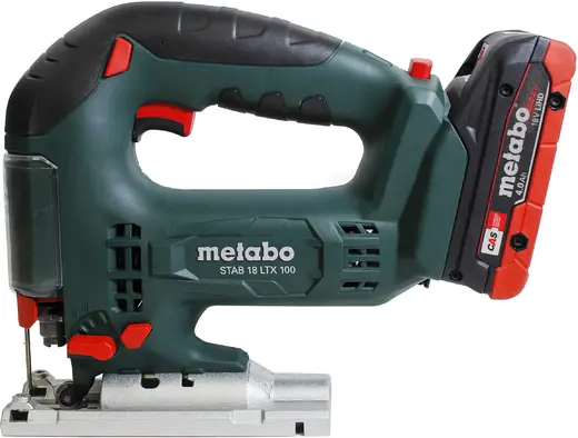 Metabo STAB 18 LTX 100 лобзик аккумуляторный 1 лобзик + 1 всасывающий патрубок + 1 защитное стекло + 1 пластина защиты от стружек + 1 шестигранный клю