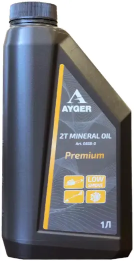 Ayger 2T Mineral Oil масло минеральное для двухтактных двигателей (1 л бутылка)