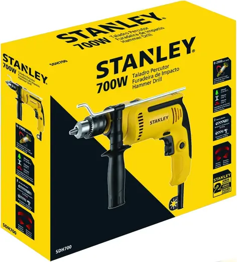 Stanley SDH700 дрель ударная (700 Вт)