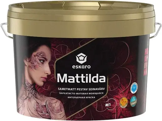 Eskaro Mattilda моющаяся интерьерная краска (2.7 л) черная