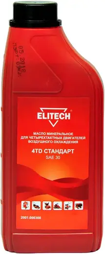 Elitech 4ТD Стандарт SAE 30 масло минеральное (1 л)