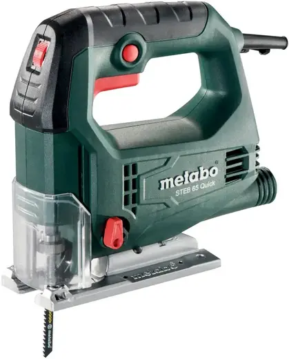 Metabo STEB 65 Quick лобзик электрический (450 Вт) 1 лобзик + 1 защитное стекло + 1 пилка по дереву + 1 шестигранный ключ