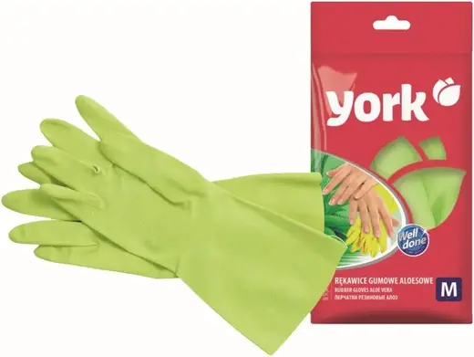 York Алоэ перчатки резиновые (M)